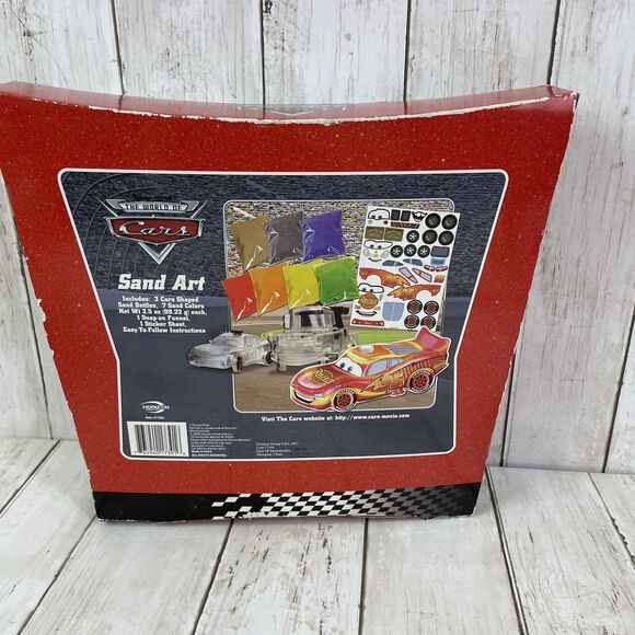 Disney Pixar The World Of Cars Sand Art - NOS New Sealed- 2009 Rare - Picture 3 of 5